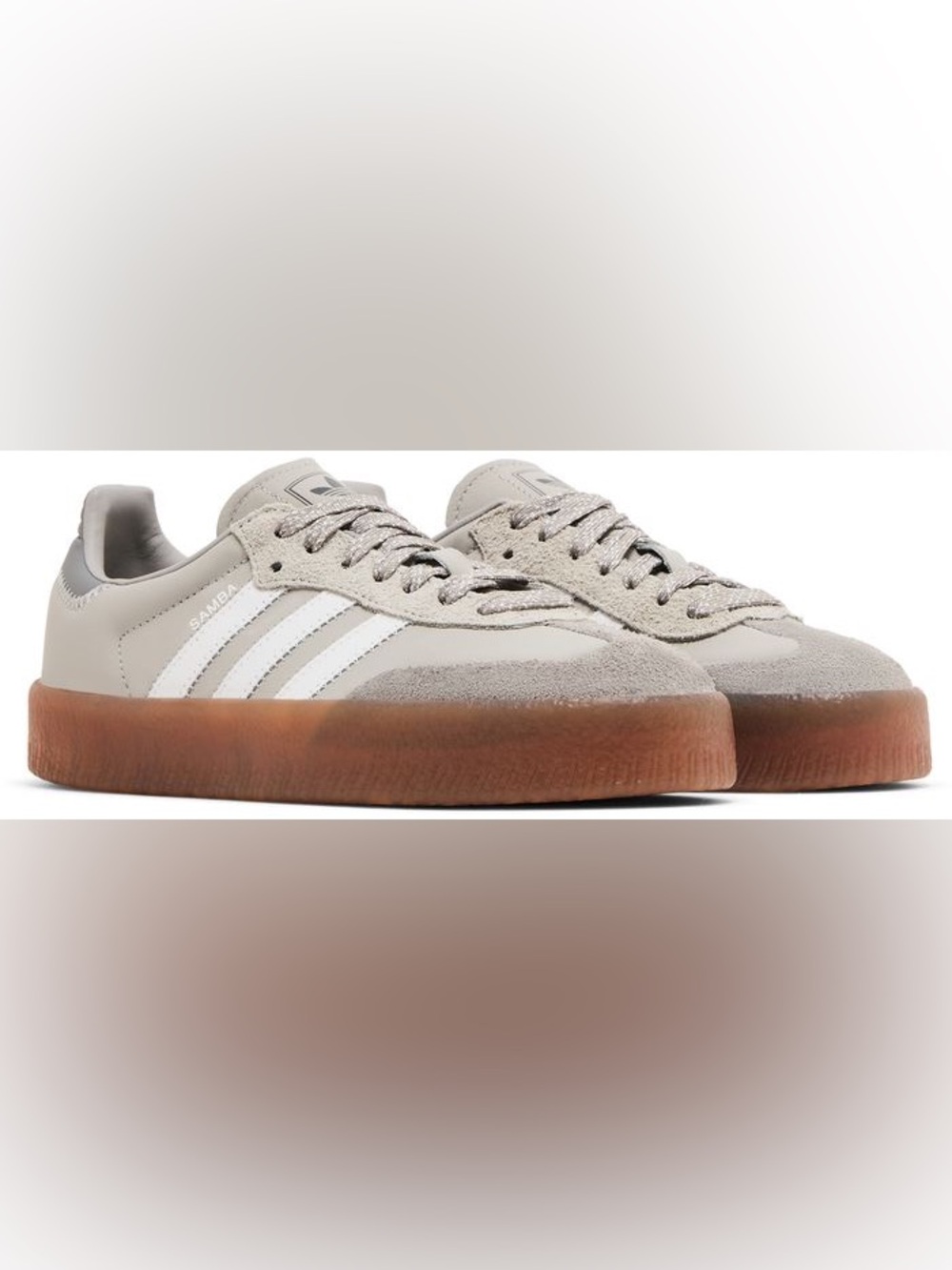 adidas women’s Samba Classic Sneakers in Light Gray